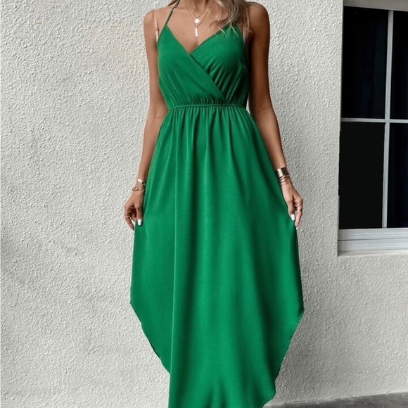 Surplice Front Cami Dress - Picture 1 of 4